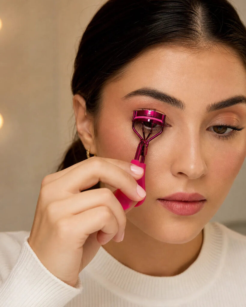 Eyelash Curler Farbe - Pink – am Auge