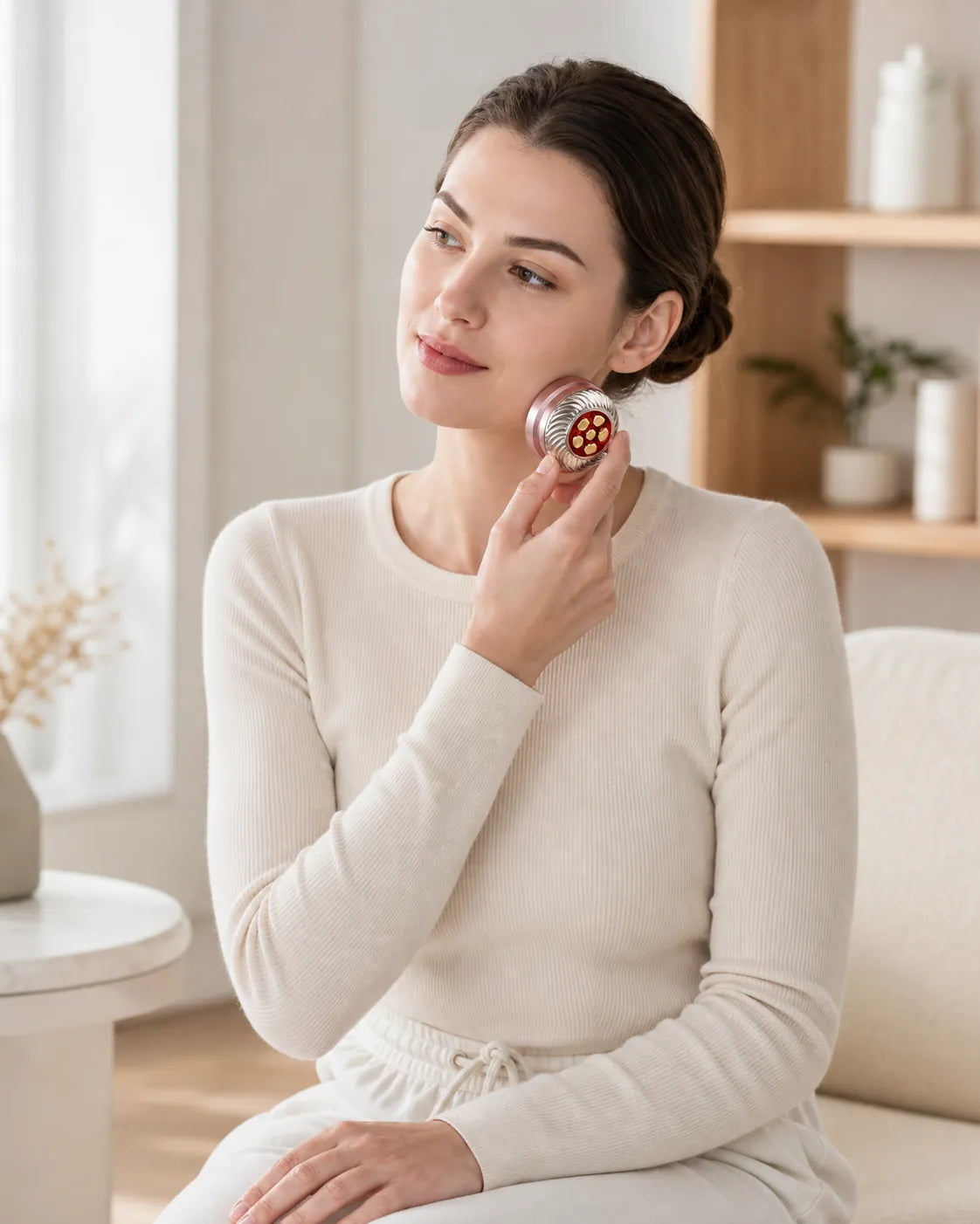 V-Face- dreifach Anti-Aging Gerät – am Gesicht
