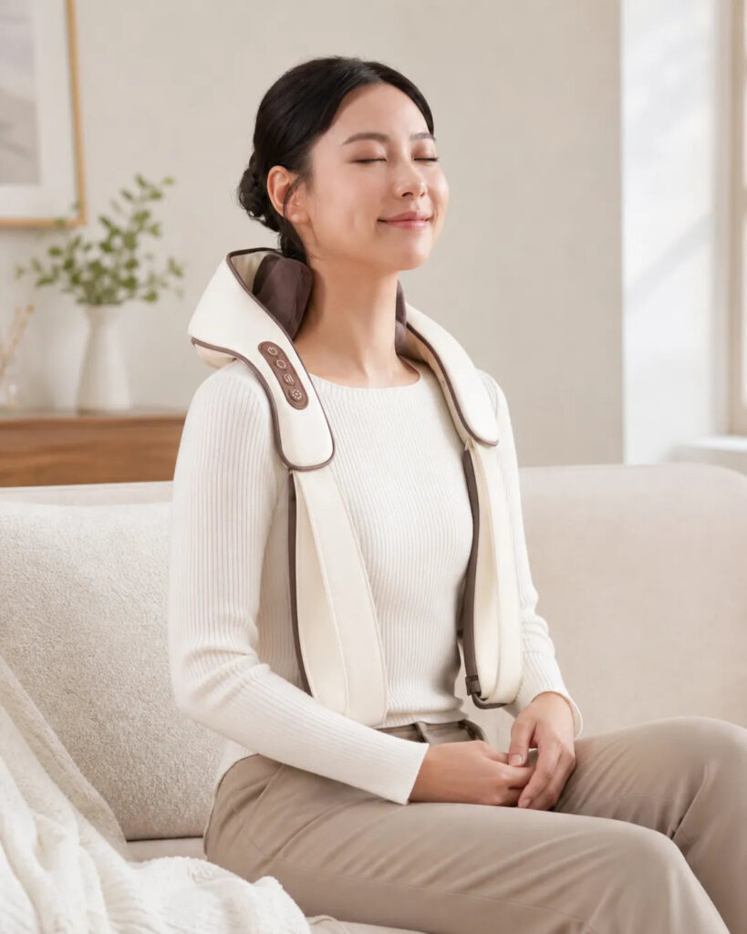 6D Massage Shiatsu-Gerät – Nackenmassage im Sitzen