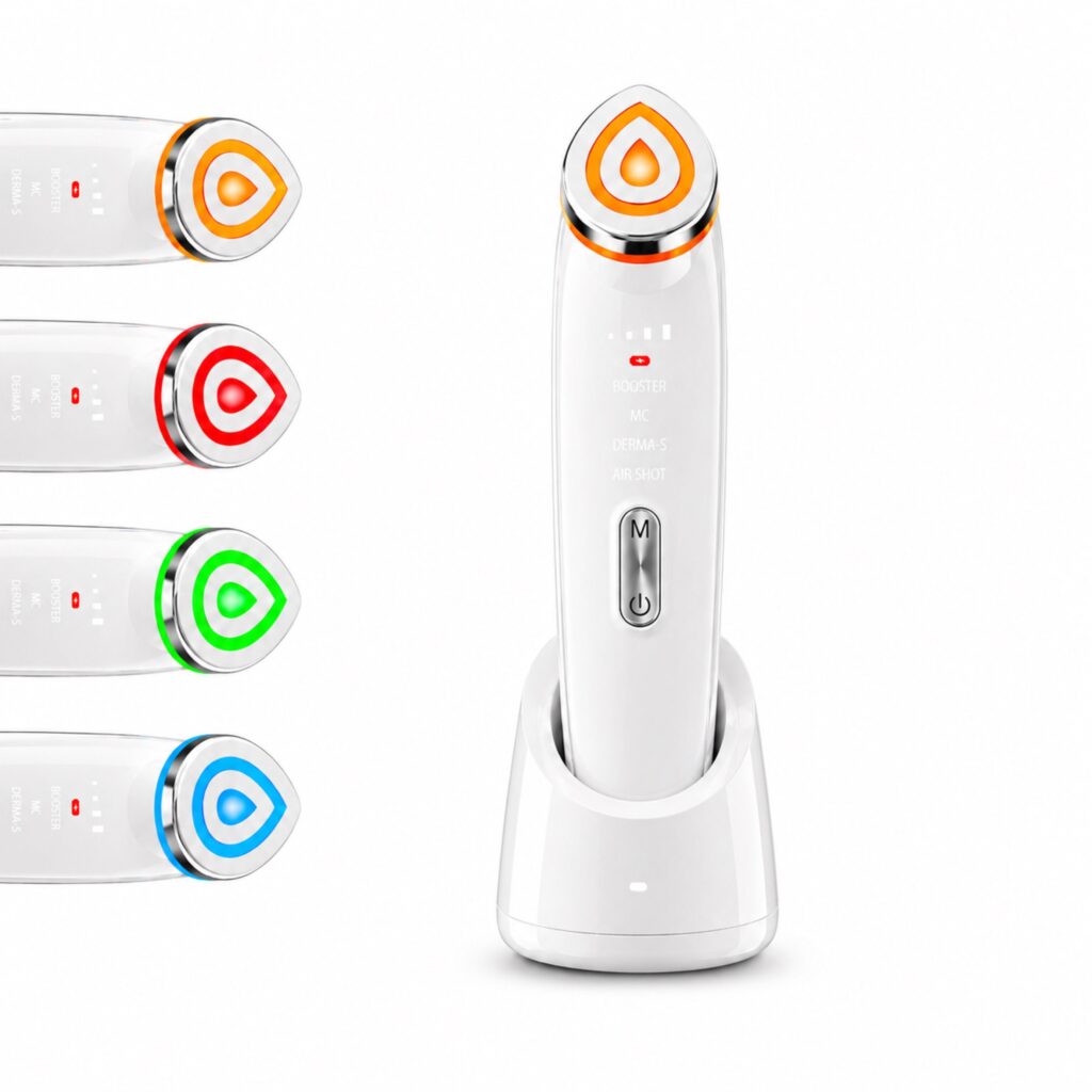 Gesichtsmassagegerät Lumina Glow 6-in-1 mit 4 Modi & 6 Technologien für straffere Haut – Lumina Glow mit Station und Modi